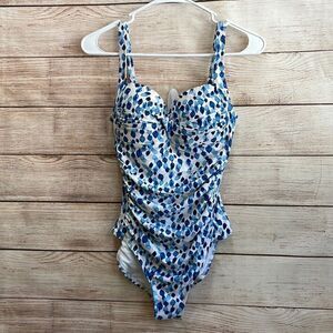 Gottex Women's Amalfi Coast One Piece Swimsuit - Surplice Front, Soft Cups, Adjustable Straps, Tummy Control